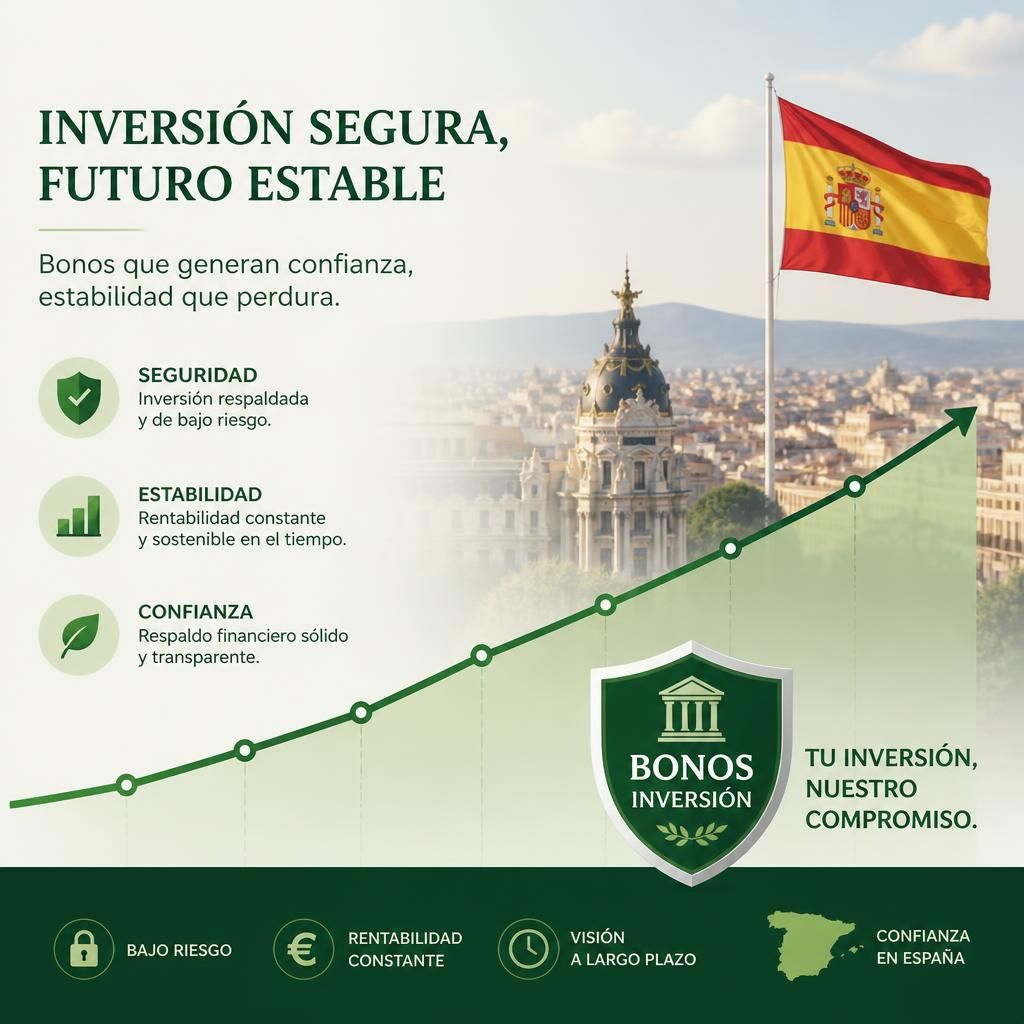 Inversión segura en renta fija, gráfico verde de estabilidad